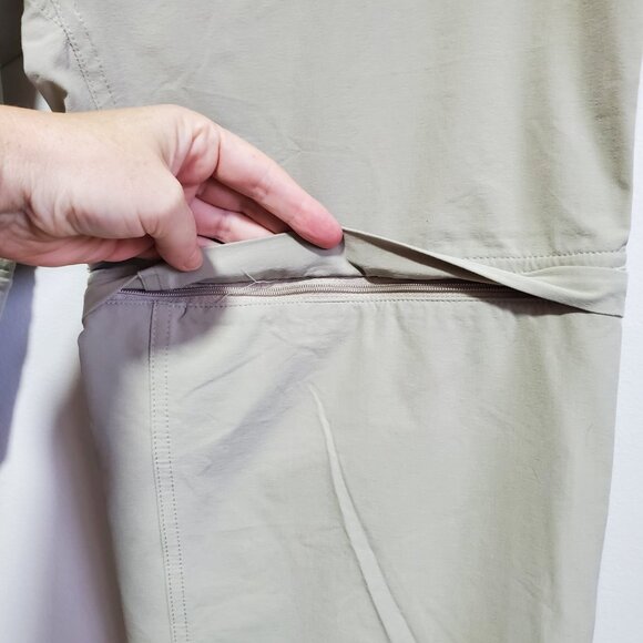 MARMOT Mazot Convertible Pants Zip Off Shorts Capris Hiking Beige Women 10 x 32" - Picture 6 of 16